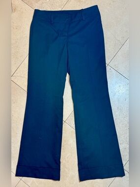 Ann Taylor Navy Wide-Leg Dress Pants